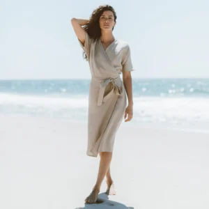 AVALON – Linen Wrap Dress